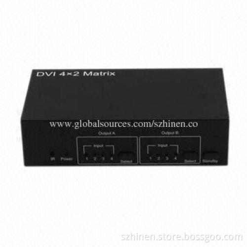 Multi-channel DVI Matrix Switcher, Supports 225MHz/2.25Gbps per Channel